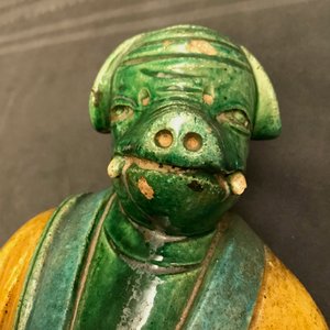 Trois tuiles faitières émaillées de style sancai, Ming — photo 14