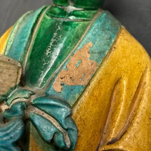 Trois tuiles faitières émaillées de style sancai, Ming — photo 15