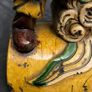 Trois tuiles faitières émaillées de style sancai, Ming — photo 29