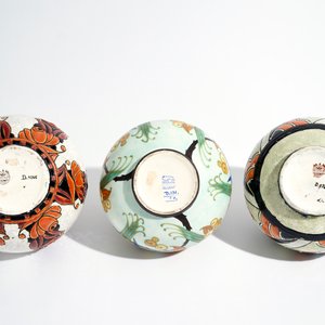 Trois vases art deco aux émaux craquelés et mats, Charles Catteau pour Boch Kéramis, 1ère moitié du 20ème — photo 5