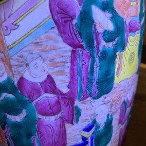 Trois vases en porcelaine de Chine famille rose, 19ème — photo 14