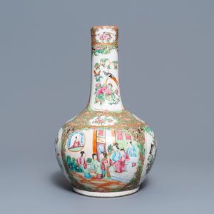 Trois vases en porcelaine de Chine famille rose de Canton, 19ème — photo 2