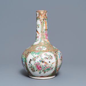 Trois vases en porcelaine de Chine famille rose de Canton, 19ème — photo 5