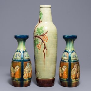 Trois vases en poterie flamande, 1ère moitié du 20ème — photo 4
