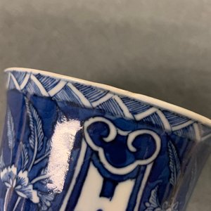Twaalf Chinese blauw-witte koppen en schotels, 19e eeuw — foto 24