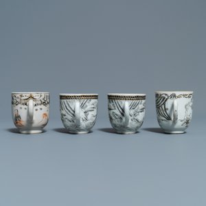 Twaalf Chinese grisaille koppen en acht schotels, Yongzheng/Qianlong — foto 21