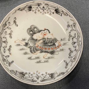 Twaalf Chinese grisaille koppen en acht schotels, Yongzheng/Qianlong — foto 28