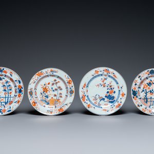 Twaalf Chinese Imari-stijl borden, Kangxi/Qianlong — foto 4