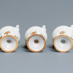 Twaalf polychrome Italiaanse apothekerspotten, Antonibon, Nove di Bassano, eind 18e eeuw — foto 13