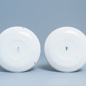 Twee blauw-witte Delftse tekstborden voor de Franse markt, 18e eeuw — foto 2