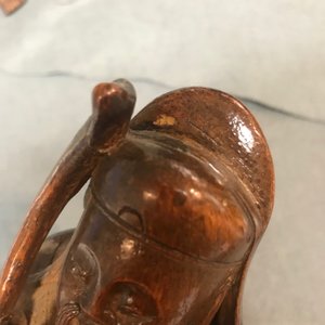 Twee Chinese bamboe figuren, 19e eeuw — foto 23