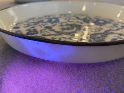 Twee Chinese blauw-witte 'Bleu de Hue' 'draken' borden voor de Vietnamese markt, 19e eeuw — foto 13