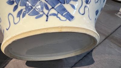 Twee Chinese blauw-witte 'Bleu de Hue' potten voor de Vietnamese markt, 19e eeuw — foto 6