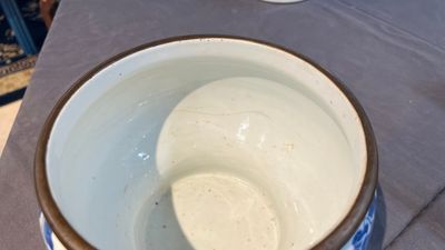 Twee Chinese blauw-witte 'Bleu de Hue' potten voor de Vietnamese markt, 19e eeuw — foto 8