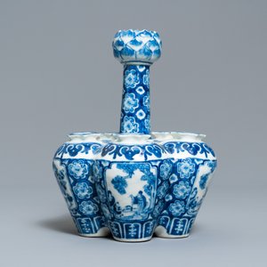 Twee Chinese blauw-witte vazen, 19e eeuw — foto 8