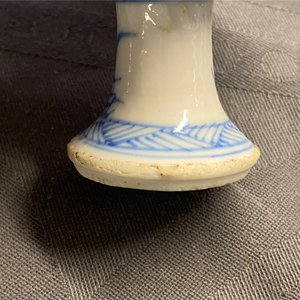 Twee Chinese blauw-witte wijnkoppen en een stem cup, Transitie periode — foto 14