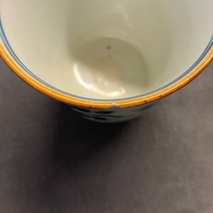 Twee Chinese blauw-witte wijnkoppen en een stem cup, Transitie periode — foto 19