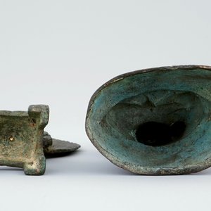 Twee Chinese bronzen figuren van Boeddha met inscriptie, Ming Dynastie — foto 3