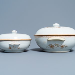 Twee Chinese dekselterrines met het wapen van Ross of Balnagowan voor de Schotse markt, Qianlong — foto 5