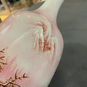 Twee Chinese eierschaal porseleinen vazen, zegelmerk, 20e eeuw — foto 22