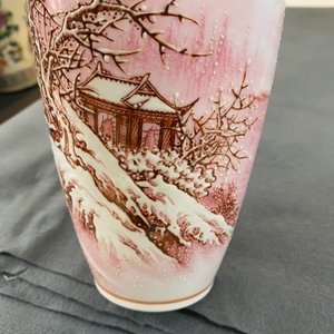 Twee Chinese eierschaal porseleinen vazen, zegelmerk, 20e eeuw — foto 26