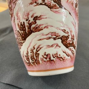 Twee Chinese eierschaal porseleinen vazen, zegelmerk, 20e eeuw — foto 28