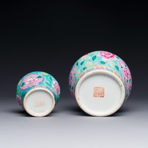 Twee Chinese famille rose kommen voor de Straits of Peranakan markt, 19e eeuw — foto 4