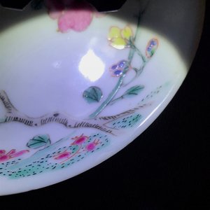 Twee Chinese famille rose koppen en schotels, Yongzheng/Qianlong — foto 10