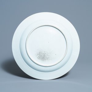 Twee Chinese famille rose schotels, Yongzheng/Qianlong — foto 3