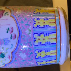 Twee Chinese famille rose vazen voor de Straits of Peranakan markt, 19e eeuw — foto 18