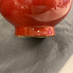 Twee Chinese flesvormige vazen met flambé glazuur, 19/20e eeuw — foto 18