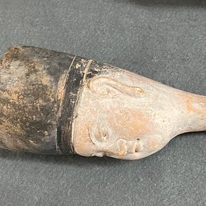 Twee Chinese polychrome aardewerken grafbeelden, Ming — foto 29