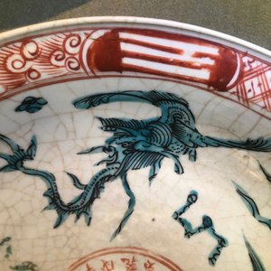 Twee Chinese polychrome Swatow schotels, Ming — foto 4