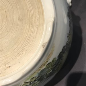Twee Chinese qianjiang cai dekselkommen met decor van vogels, 19/20e eeuw — foto 12