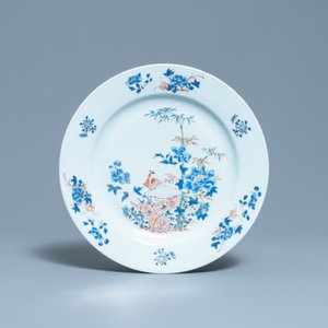 Twee Chinese schotels en vijf borden, Kangxi/Qianlong — foto 4