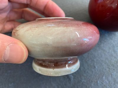 Twee Chinese waterpotten met flambé-glazuur, 19e eeuw — foto 6