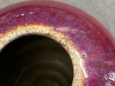 Twee Chinese waterpotten met flambé-glazuur, 19e eeuw — foto 10