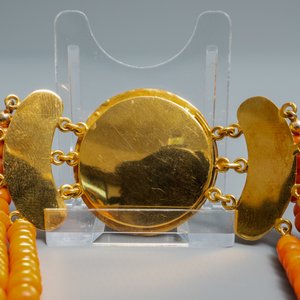 Twee colliers van rood koraal met gouden sloten, Nederland, 19/20e eeuw — foto 5