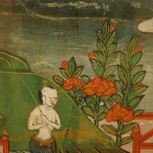 Twee fijne thangka's, Tibet of Nepal, 18/19e eeuw — foto 15