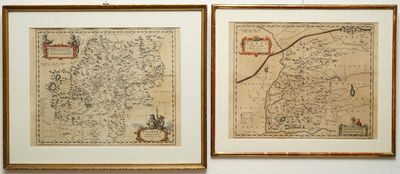 Twee kaarten van China, Blaeu, Amsterdam, 17e eeuw
