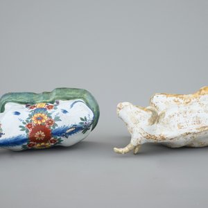 Twee koetjes in Delfts aardewerk, 18/19e eeuw — foto 7