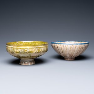 Twee kommen met lusterglazuur, Seljoek en Kashan, Iran, 13/14e eeuw — foto 1