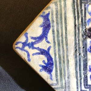 Twee majolica tegels uit het kasteel van Oiron, Frankrijk, 1545-1550 — foto 4
