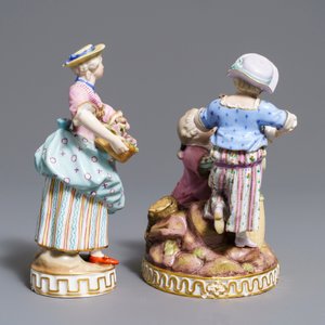 Twee Meissen porseleinen groepjes, Duitsland, 19/20e eeuw — foto 3