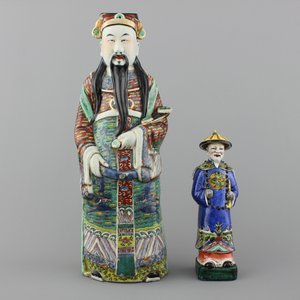 Twee Onsterfelijken in Chinees porselein, 19e-20e eeuw — foto 1
