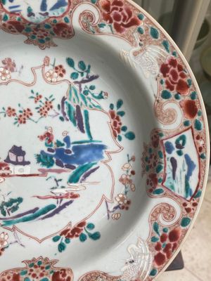 Twee paar Chinese famille rose borden, Yongzheng/Qianlong — foto 2