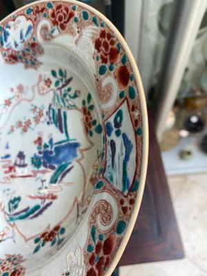 Twee paar Chinese famille rose borden, Yongzheng/Qianlong — foto 3