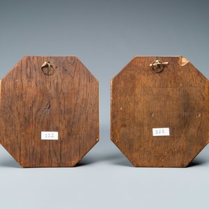 Twee profielbustes in been van Christus en de Heilige Maagd, 19e eeuw — foto 2