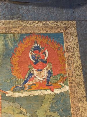 Twee thangka's met voorstelling van Chakrasamvara en een Shambhala-koning, Tibet, 18/19e eeuw — foto 12