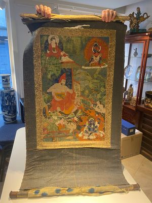 Twee thangka's met voorstelling van Chakrasamvara en een Shambhala-koning, Tibet, 18/19e eeuw — foto 15
